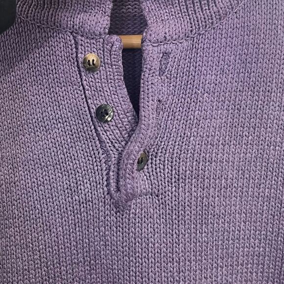 Vintage Purple Short Sleeve Collared Knit Shirt Grunge 90s - Picture 3 of 5